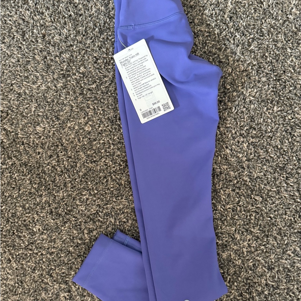 lululemon athletica New With Tags Wunder Train HR Tight 25” size 0